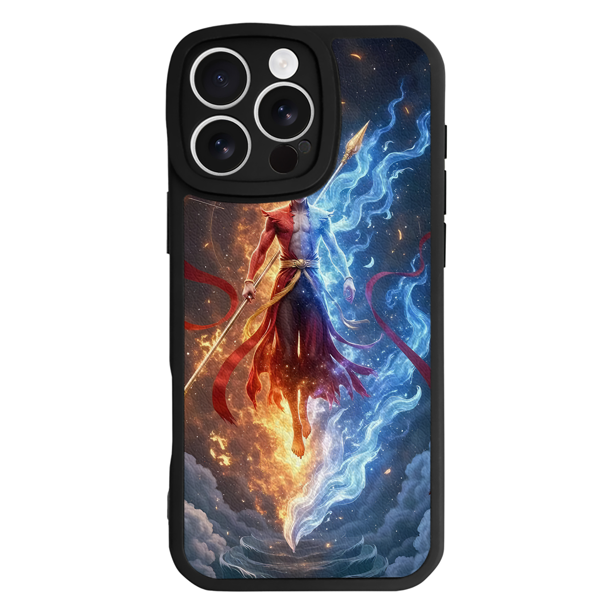 （画像用） Ne Zha 2 ナタ 魔童の大暴れ 【iPhone 16シリーズ対応】シリコンスマホケース（レザー調） 材質：シリコン